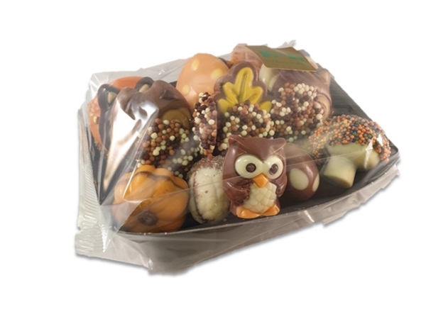Herfst chocolade bakje