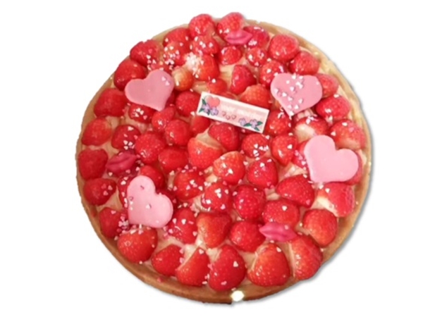Aardbeienvlaai (10 pers)